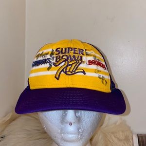 Vtg Super Bowl XII 1977 dallas Cowboys Denver Broncos Signed Autographed hat cap